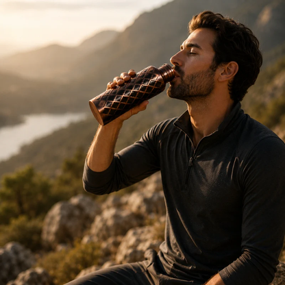 Solid Copper Water Bottle - Diamond Edition