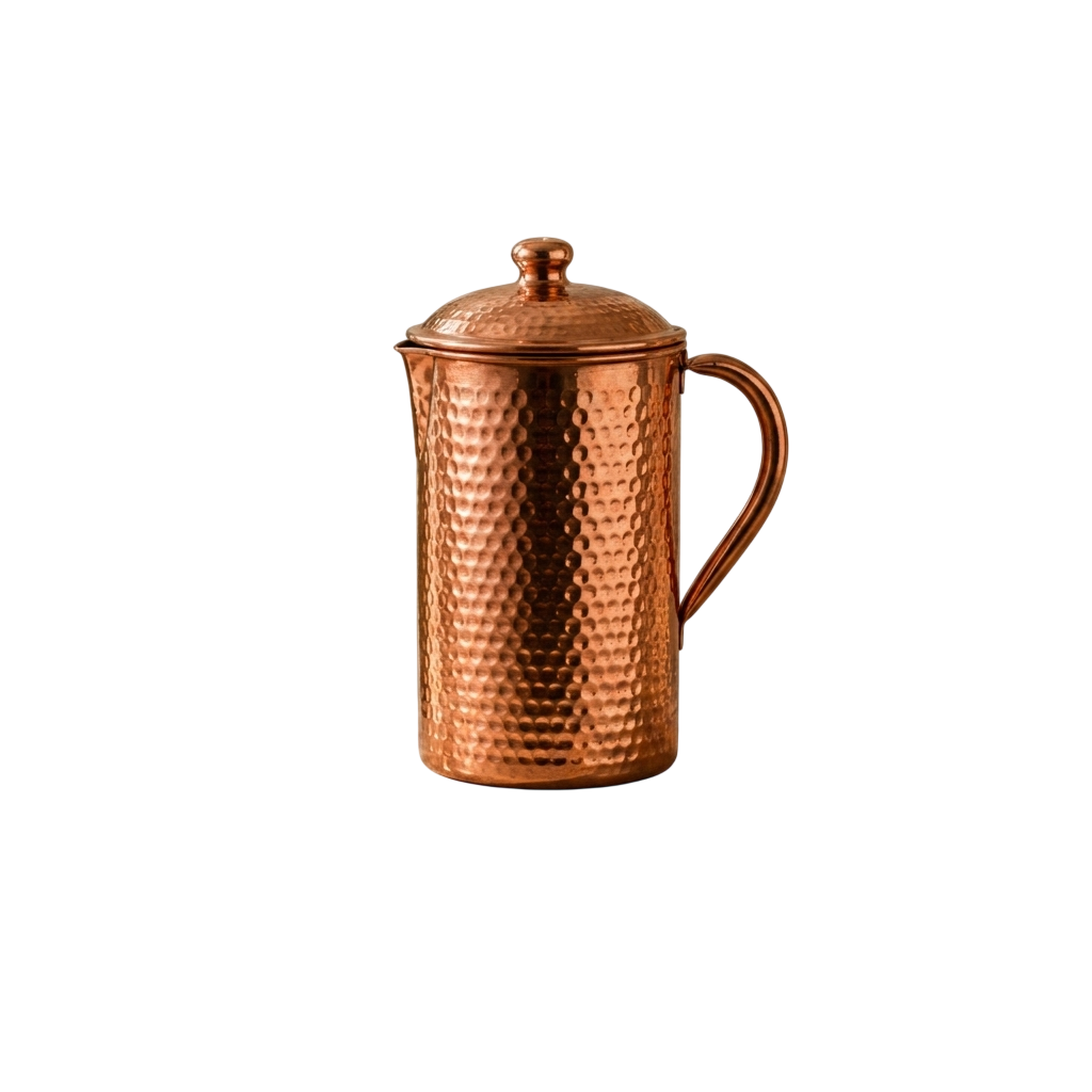 Hammered Pure Copper Carafe